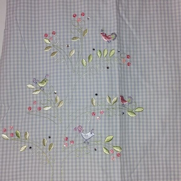 Gymboree gingham embroidered bird and design spring summer dress - Picture 4 of 7